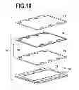 Fig. 15 - Sealing assembly for a fuel cell stack having a coated metallic sheet intermediate element