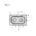 Fig. 10 - Device connector with heat-radiating rubber heat bridge between heat generating component and connector housing