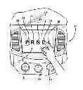 Fig. 01 - On-screen gear selector for automatic transmission
