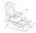 Fig. 01 - Pedicure spa with self-cleaning retractable basin
