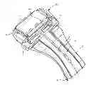 Fig. 01 - Bracelet clasp comprising a device for adjusting the usable length of the bracelet
