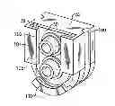 Fig. 01 - Electronic component cooling hood and heat pipe