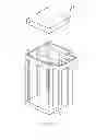 Fig. 05 - Battery thermal system with a stacking frame