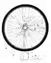Fig. 01 - Bicycle wheel spinner stand for retail display