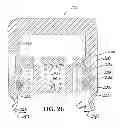 Fig. 24 - Reversibly engaged force-controlled buckle and pelvic ring support device incorporating such a buckle