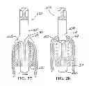 Fig. 25 - Reversibly engaged force-controlled buckle and pelvic ring support device incorporating such a buckle