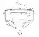 Fig. 02 - Disposable absorbent garment having colored facings and integral waistband