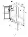 Fig. 04 - Utility routing for a door-mounted icemaker