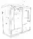 Fig. 01 - Structure formed from panels joined with universal clamping brackets