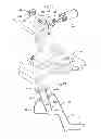 Fig. 12 - Work vehicle with engine mounted rearwardly