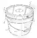 Fig. 01 - PLASTIC CONTAINER WITH DOUBLE LOCK LID AND TEAR BAND