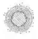 Fig. 01 - Rotating electric machine with various ratios for permanent magnets and holes, rotor salient and magnetic poles, rotor laminations, air gaps and stator tooth thickness