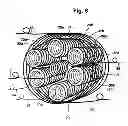 Fig. 08 - SELF-SUSTAINING ELECTRIC-POWER GENERATOR UTILIZING ELECTRONS OF LOW INERTIAL MASS TO MAGNIFY INDUCTIVE