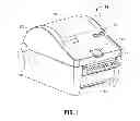 Fig. 02 - Thermal printer with single latch, adjustable media storage and centering assemblies and print assembly