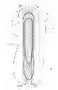 Fig. 01 - Absorbent article with topsheet, top-layer sheet and compressing portions
