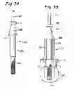 Fig. 17 - Instruments and method for preparing an intervertebral space for receiving an artificial disc implant