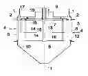 Fig. 01 - Dynamic separator for pulverulent materials
