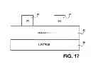Fig. 15 - Method for reducing size and center positioning of magnetic memory element contacts