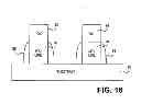 Fig. 16 - Method for reducing size and center positioning of magnetic memory element contacts