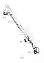 Fig. 07 - FOLDABLE STROLLER FRAME HAVING THREE SECTIONS JOINED TO AND FOLDABLE AROUND A COMMON HUB STRUCTURE