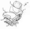 Fig. 01 - Vehicle seat with roller guide