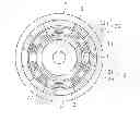 Fig. 01 - Magnetic gear device having a plurality of magnetic bodies arranged in a particular configuration