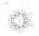Fig. 02 - Magnetic gear device having a plurality of magnetic bodies arranged in a particular configuration