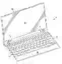 Fig. 01 - Keyboard with magnetic key position return for an electronic device