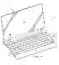 Fig. 02 - Keyboard with magnetic key position return for an electronic device
