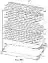 Fig. 25 - Keyboard with magnetic key position return for an electronic device