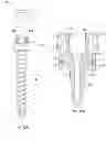 Fig. 12 - Low profile dual locking fixation system and offset anchor member