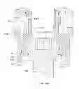 Fig. 20 - Low profile dual locking fixation system and offset anchor member