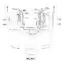 Fig. 21 - Low profile dual locking fixation system and offset anchor member