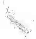 Fig. 14 - Vertebral screw arrangement with locking pin