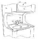 Fig. 01 - Hand/Surface-Sanitizing Kiosk with Ad Space