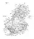 Fig. 08 - Casing structure of a water-cooled internal combustion engine