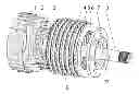 Fig. 01 - Clutch assembly with oil guide