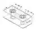 Fig. 01 - Varactor that applies bias voltage to two through wafer vias to determine capacitance of depletion region capacitor formed between the two through wafer vias