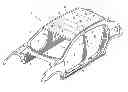 Fig. 01 - Upper vehicle-body structure of vehicle