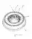 Fig. 01 - Stator of an axial flow electric machine and the process for making it