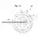 Fig. 10 - Transition interface having first and second coupling elements comprised of conductive tracks oriented at different angles with respect to each other