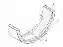 Fig. 01 - Plain bearing shell with slide face surface geometry which is profiled in the axial direction