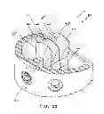 Fig. 23 - Device for securing an implant to tissue