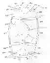 Fig. 42 - Device for securing an implant to tissue