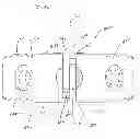 Fig. 50 - Device for securing an implant to tissue