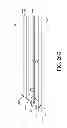 Fig. 46 - Stalk roll with series of flutes having decreasing lengths