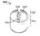 Fig. 01 - CUTTING INSERT FOR PERCUSSION DRILL BIT