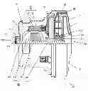 Fig. 01 - Electric motor with ball bearing assembly for rotary shaft