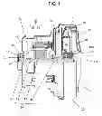 Fig. 02 - Electric motor with ball bearing assembly for rotary shaft