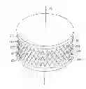 Fig. 01 - Rippled disc electrostatic generator/motor configurations utilizing magnetic insulation